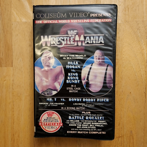 WWE Other - RARE WWF Wrestlemania II (2) VHS Coliseum Home Video Tape